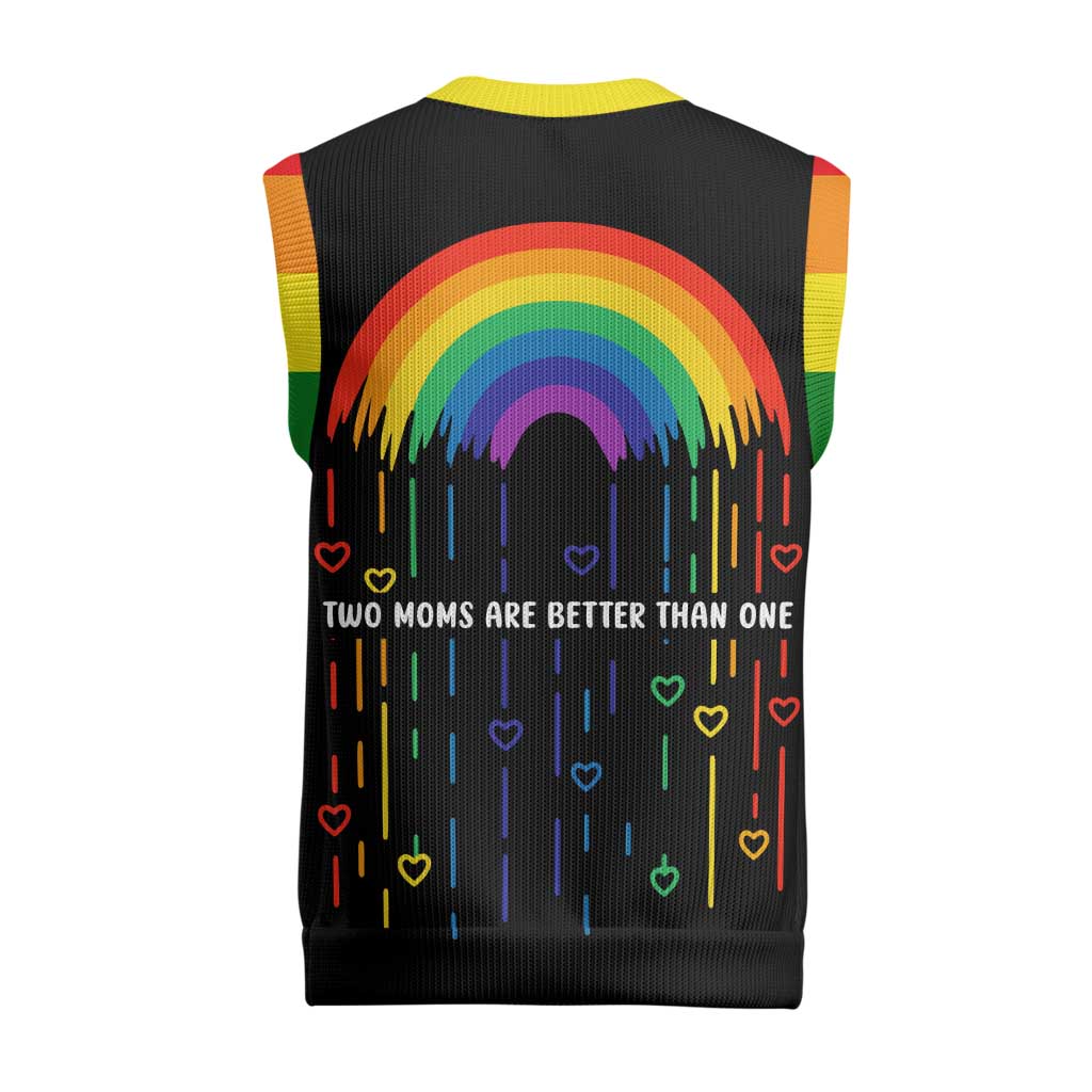 LGBT Dont Be Afraid Christmas Knitted V-Neck Vest Xmas Holiday Patterns - Wonder Print Shop