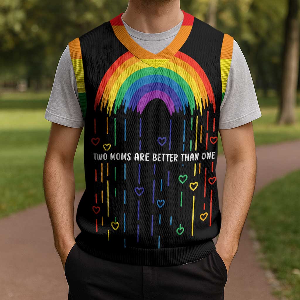 LGBT Dont Be Afraid Christmas Knitted V-Neck Vest Xmas Holiday Patterns - Wonder Print Shop