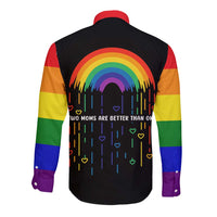 LGBT Dont Be Afraid Christmas Long Sleeve Button Shirt Xmas Holiday Patterns - Wonder Print Shop