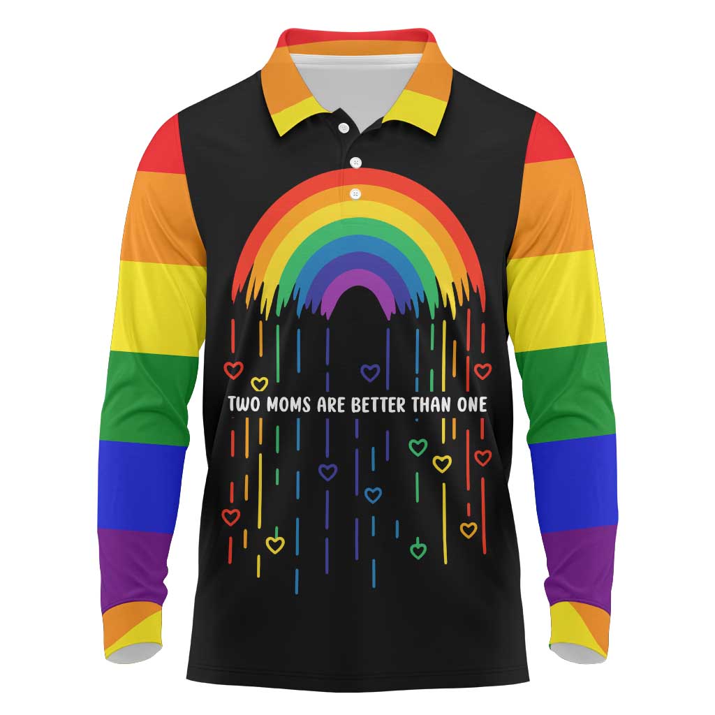 LGBT Dont Be Afraid Christmas Long Sleeve Polo Shirt Xmas Holiday Patterns - Wonder Print Shop