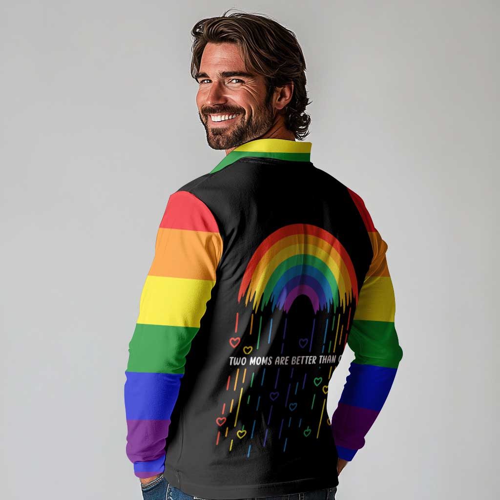 LGBT Dont Be Afraid Christmas Long Sleeve Polo Shirt Xmas Holiday Patterns - Wonder Print Shop