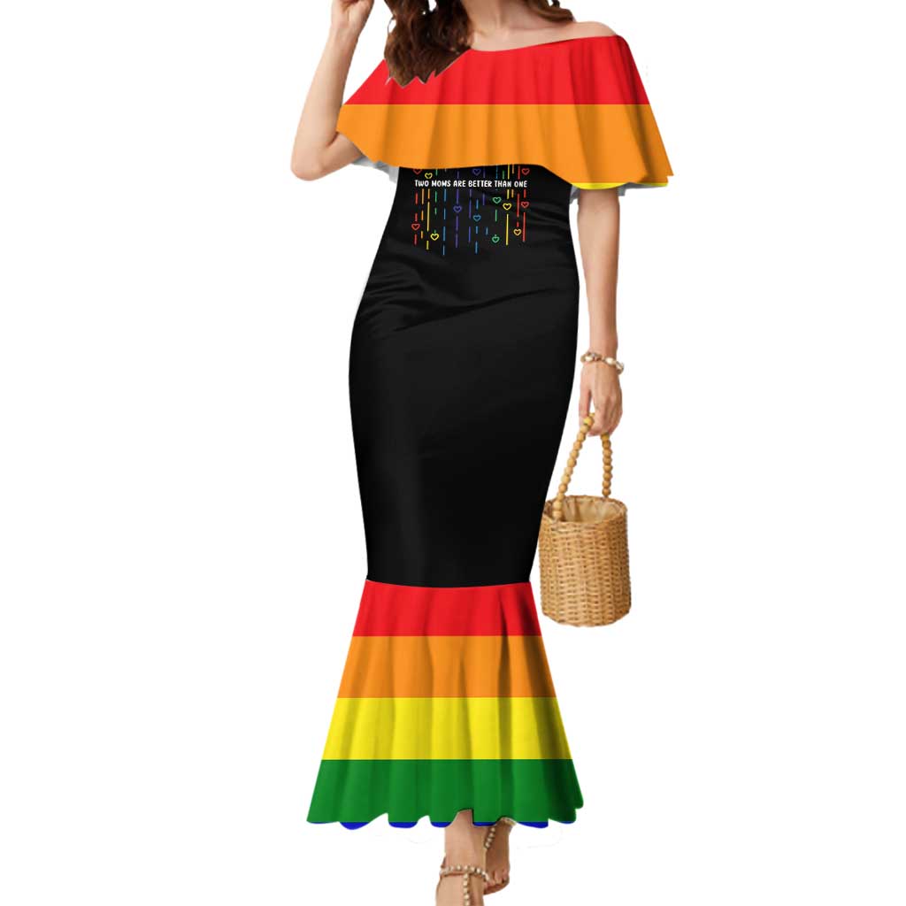 LGBT Dont Be Afraid Christmas Mermaid Dress Xmas Holiday Patterns - Wonder Print Shop