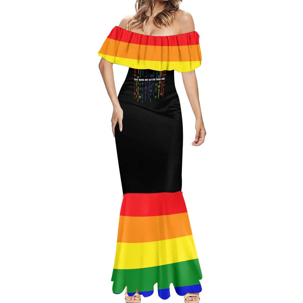 LGBT Dont Be Afraid Christmas Mermaid Dress Xmas Holiday Patterns - Wonder Print Shop