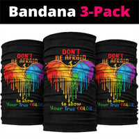 LGBT Dont Be Afraid Christmas Neck Gaiter Xmas Holiday Patterns - Wonder Print Shop