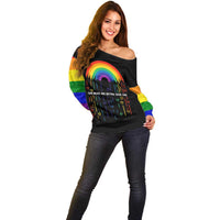 LGBT Dont Be Afraid Christmas Off Shoulder Sweater Xmas Holiday Patterns - Wonder Print Shop