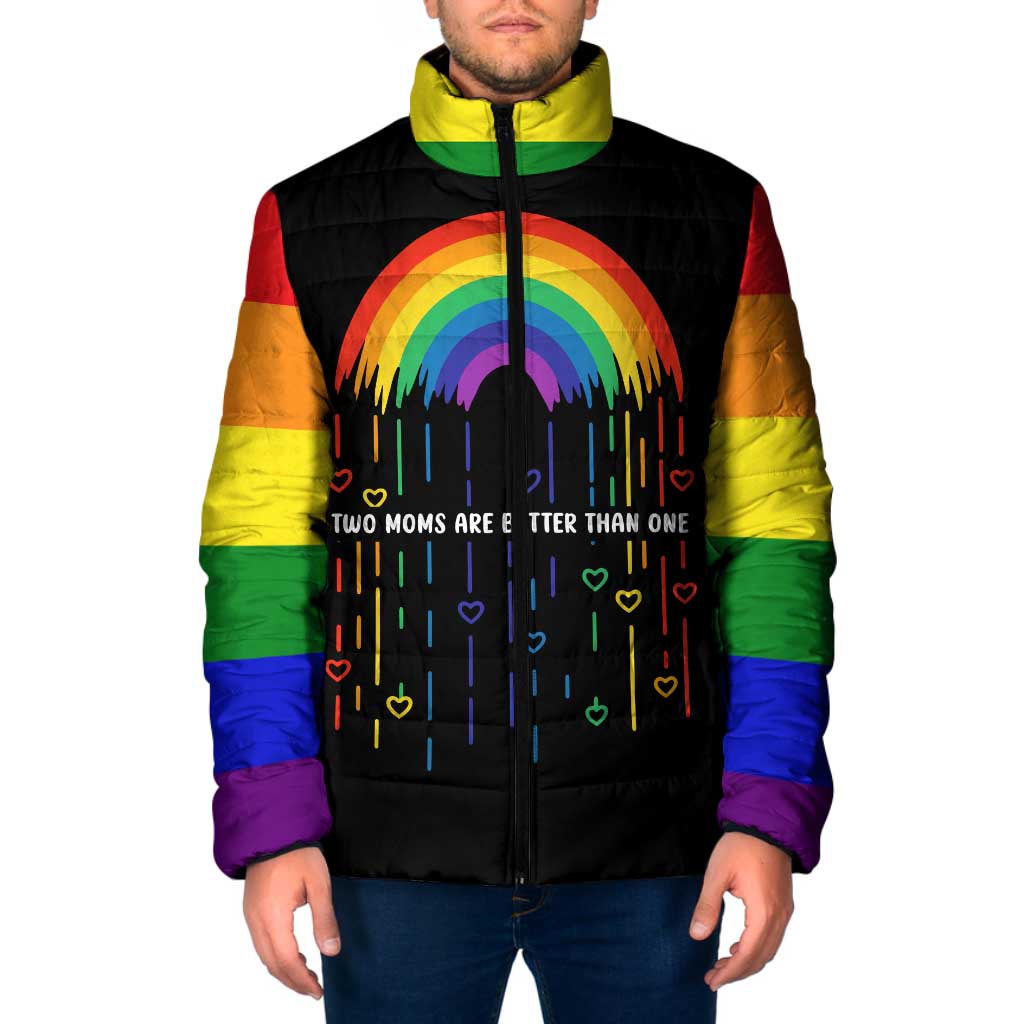 LGBT Dont Be Afraid Christmas Padded Jacket Xmas Holiday Patterns - Wonder Print Shop