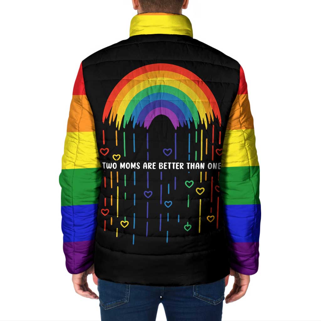 LGBT Dont Be Afraid Christmas Padded Jacket Xmas Holiday Patterns - Wonder Print Shop