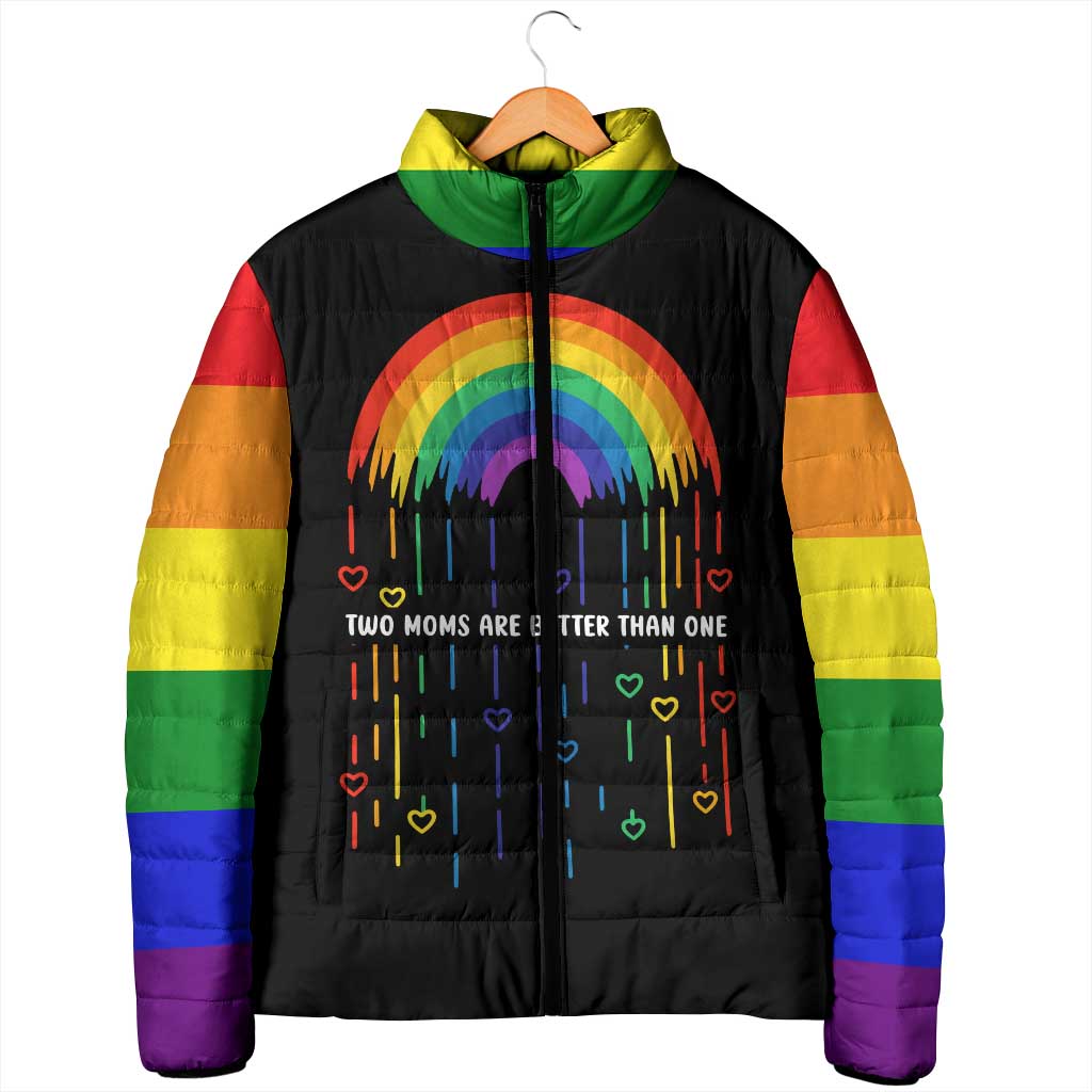 LGBT Dont Be Afraid Christmas Padded Jacket Xmas Holiday Patterns - Wonder Print Shop