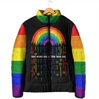 LGBT Dont Be Afraid Christmas Padded Jacket Xmas Holiday Patterns - Wonder Print Shop