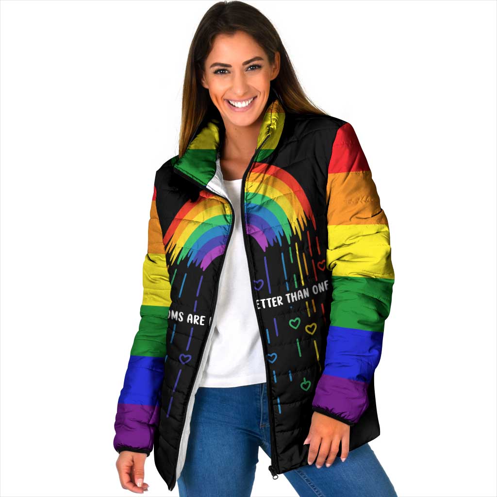 LGBT Dont Be Afraid Christmas Padded Jacket Xmas Holiday Patterns - Wonder Print Shop