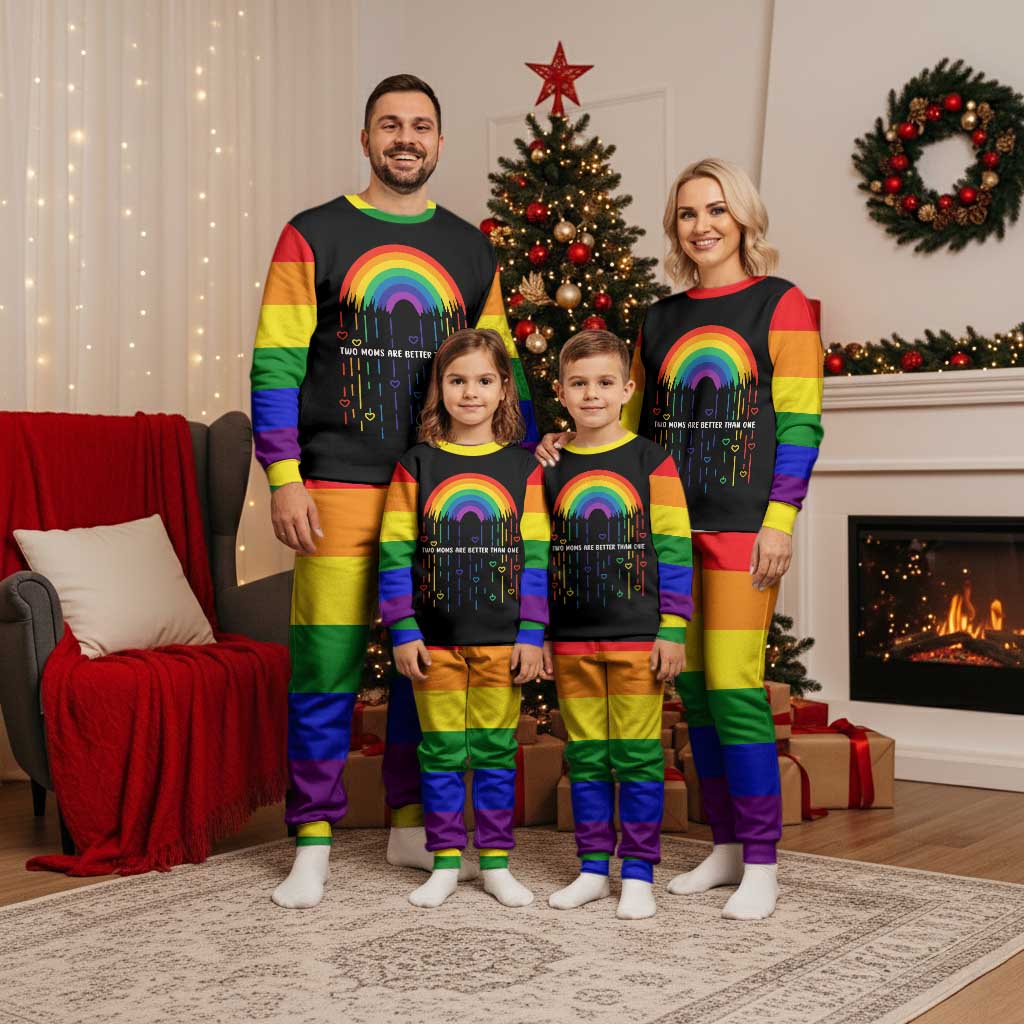 LGBT Dont Be Afraid Christmas Pajama Set Xmas Holiday Patterns - Wonder Print Shop