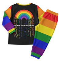 LGBT Dont Be Afraid Christmas Pajama Set Xmas Holiday Patterns - Wonder Print Shop