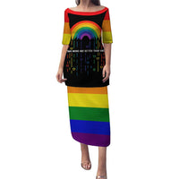 LGBT Dont Be Afraid Christmas Puletasi Xmas Holiday Patterns - Wonder Print Shop
