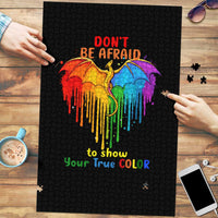LGBT Dont Be Afraid Christmas Puzzle Xmas Holiday Patterns - Wonder Print Shop