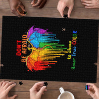 LGBT Dont Be Afraid Christmas Puzzle Xmas Holiday Patterns - Wonder Print Shop