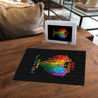 LGBT Dont Be Afraid Christmas Puzzle Xmas Holiday Patterns - Wonder Print Shop