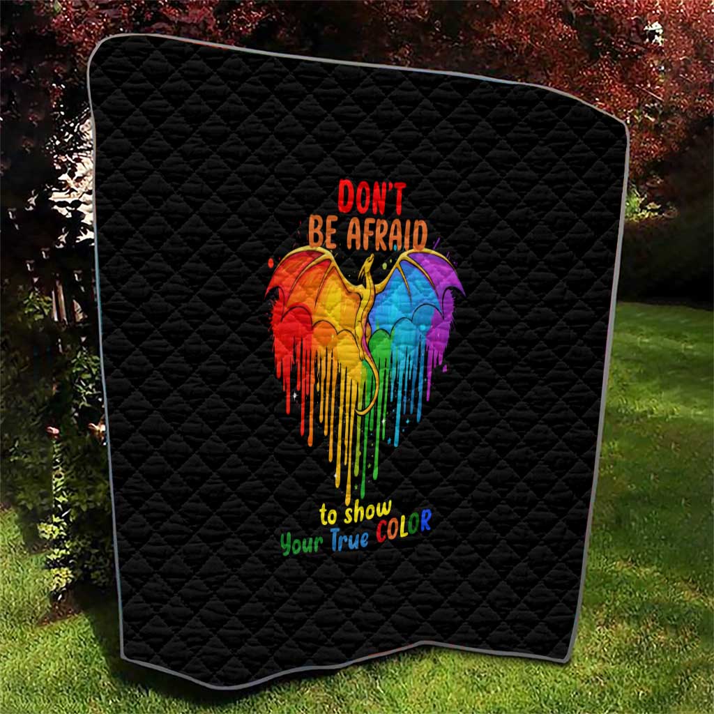 LGBT Dont Be Afraid Christmas Quilt Xmas Holiday Patterns - Wonder Print Shop