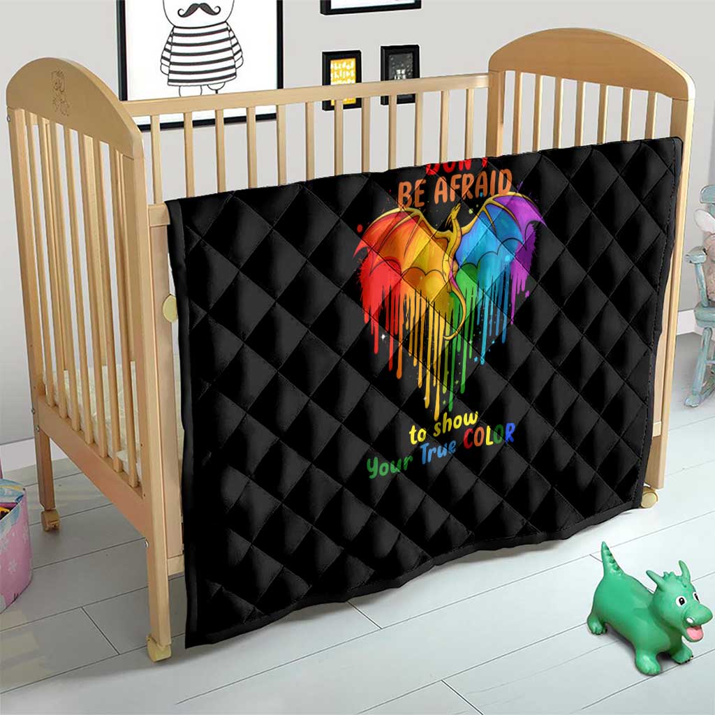 LGBT Dont Be Afraid Christmas Quilt Xmas Holiday Patterns - Wonder Print Shop