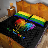 LGBT Dont Be Afraid Christmas Quilt Bed Set Xmas Holiday Patterns - Wonder Print Shop