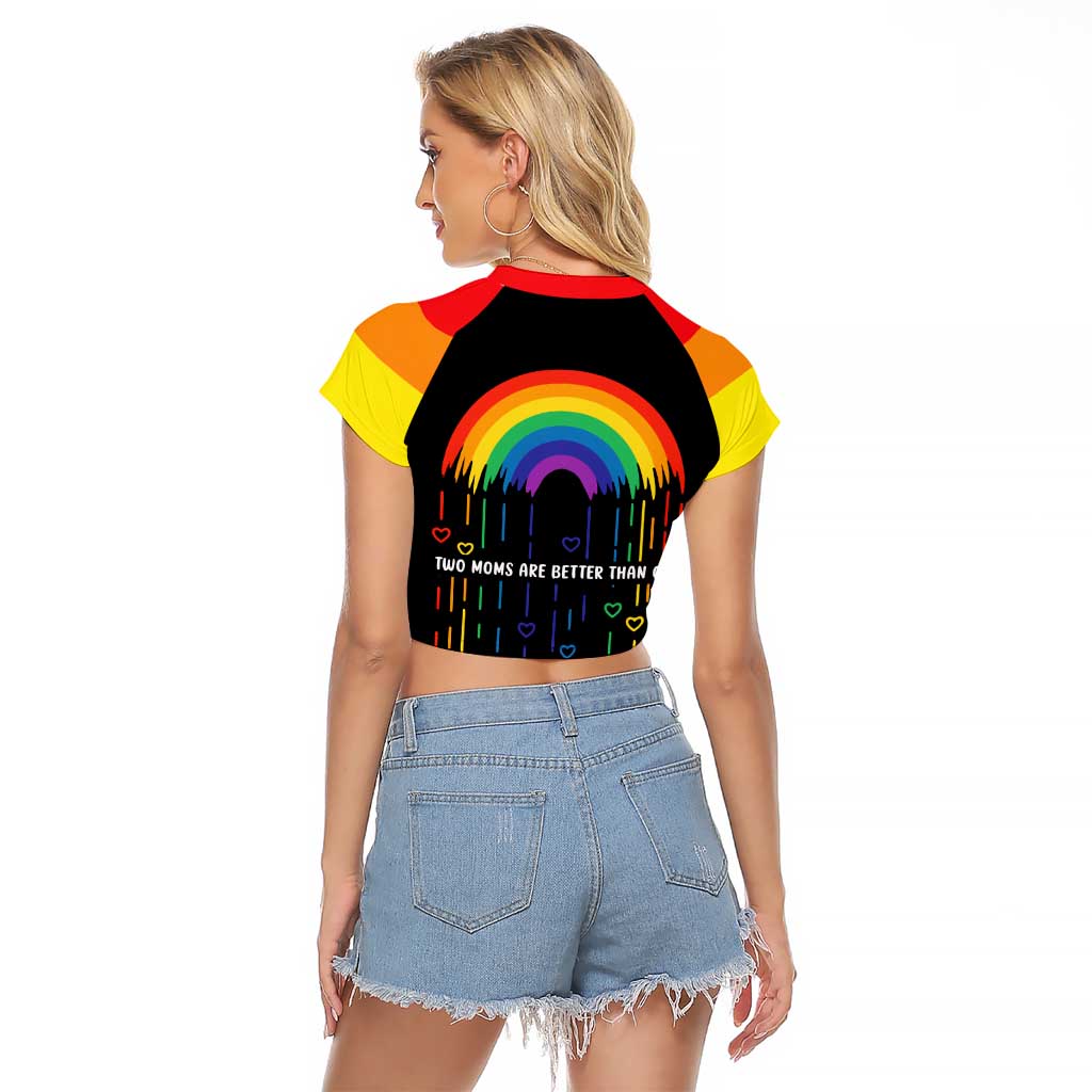 LGBT Dont Be Afraid Christmas Raglan Cropped T Shirt Xmas Holiday Patterns - Wonder Print Shop