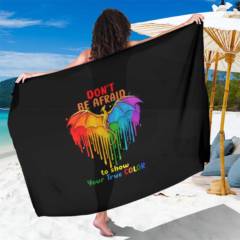 LGBT Dont Be Afraid Christmas Sarong Xmas Holiday Patterns - Wonder Print Shop