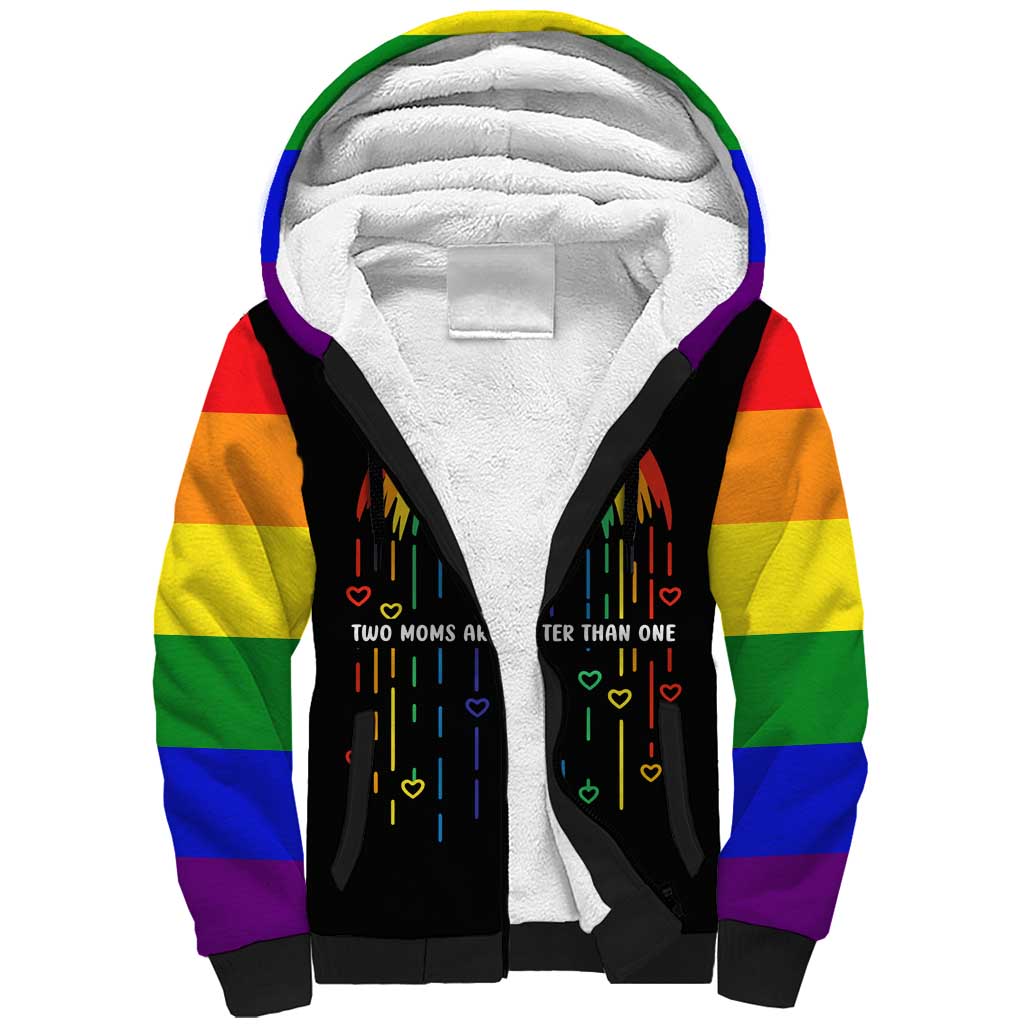 LGBT Dont Be Afraid Christmas Sherpa Hoodie Xmas Holiday Patterns - Wonder Print Shop