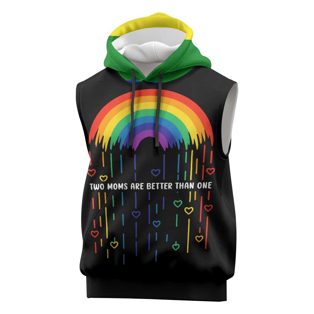 LGBT Dont Be Afraid Christmas Sleeveless Hoodie Xmas Holiday Patterns - Wonder Print Shop