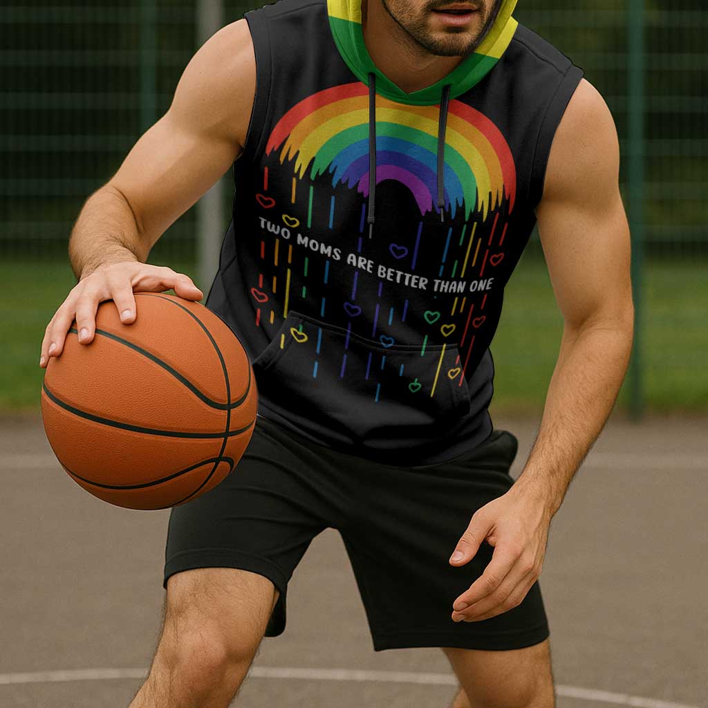 LGBT Dont Be Afraid Christmas Sleeveless Hoodie Xmas Holiday Patterns - Wonder Print Shop