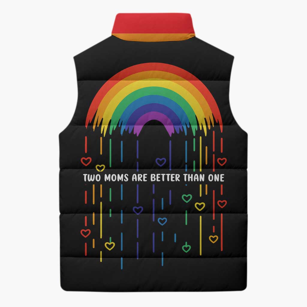 LGBT Dont Be Afraid Christmas Sleeveless Puffer Jacket Xmas Holiday Patterns - Wonder Print Shop