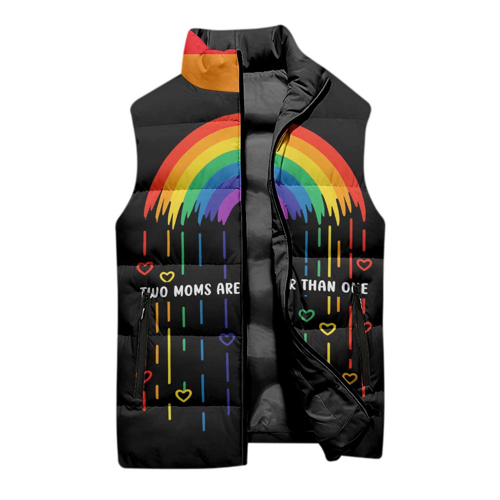 LGBT Dont Be Afraid Christmas Sleeveless Puffer Jacket Xmas Holiday Patterns - Wonder Print Shop