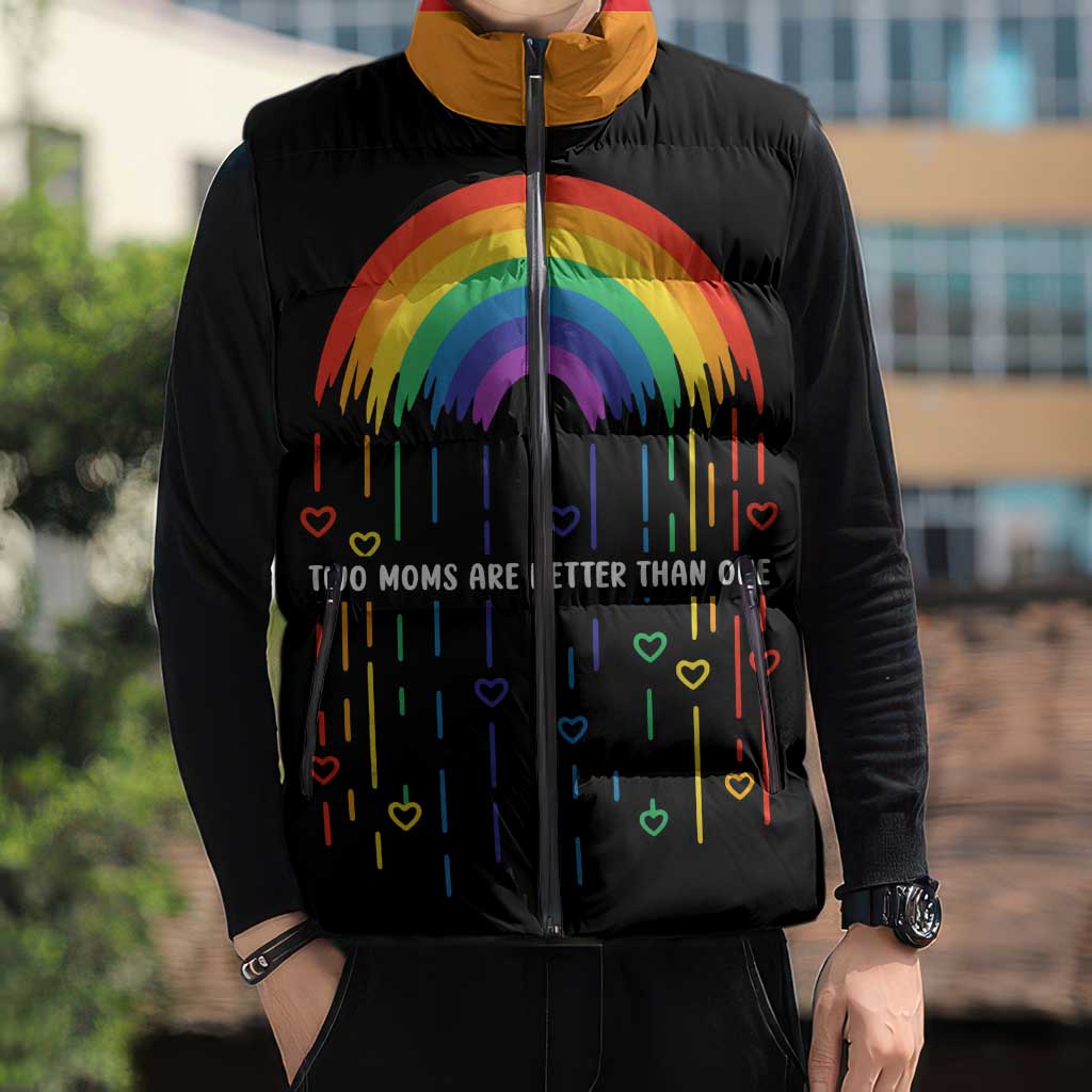 LGBT Dont Be Afraid Christmas Sleeveless Puffer Jacket Xmas Holiday Patterns - Wonder Print Shop