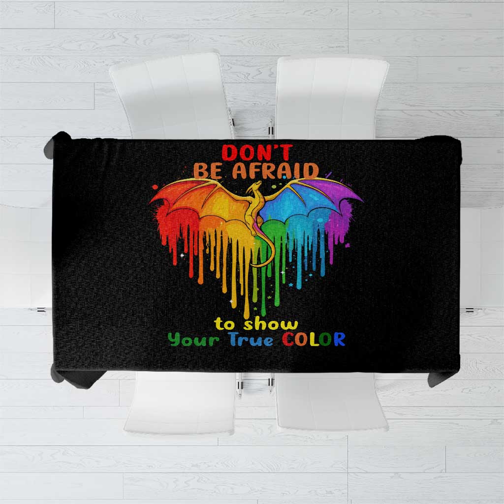 LGBT Dont Be Afraid Christmas Tablecloth Xmas Holiday Patterns - Wonder Print Shop