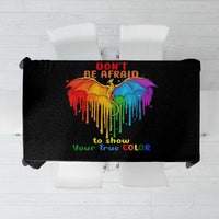 LGBT Dont Be Afraid Christmas Tablecloth Xmas Holiday Patterns - Wonder Print Shop
