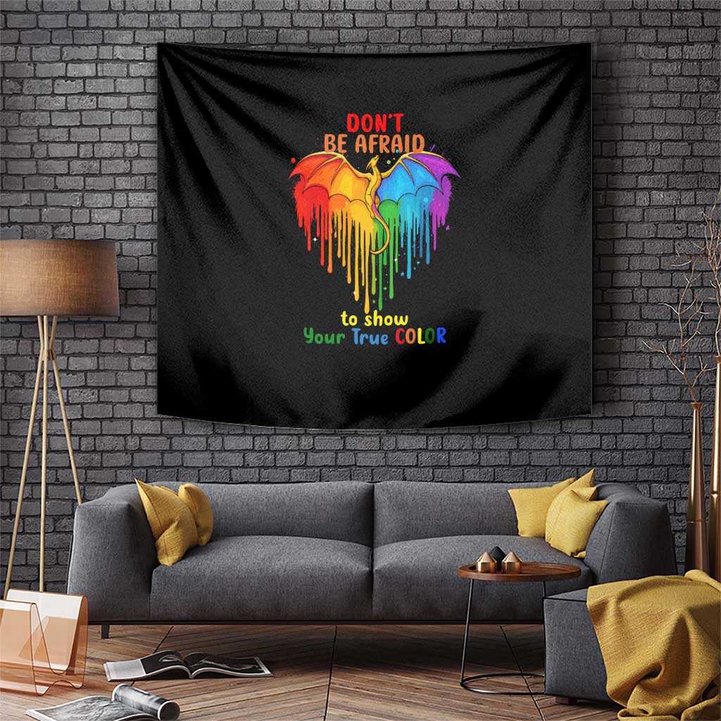LGBT Dont Be Afraid Christmas Tapestry Xmas Holiday Patterns - Wonder Print Shop