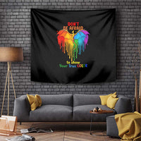 LGBT Dont Be Afraid Christmas Tapestry Xmas Holiday Patterns - Wonder Print Shop