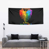 LGBT Dont Be Afraid Christmas Tapestry Xmas Holiday Patterns - Wonder Print Shop