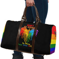 LGBT Dont Be Afraid Christmas Travel Bag Xmas Holiday Patterns - Wonder Print Shop