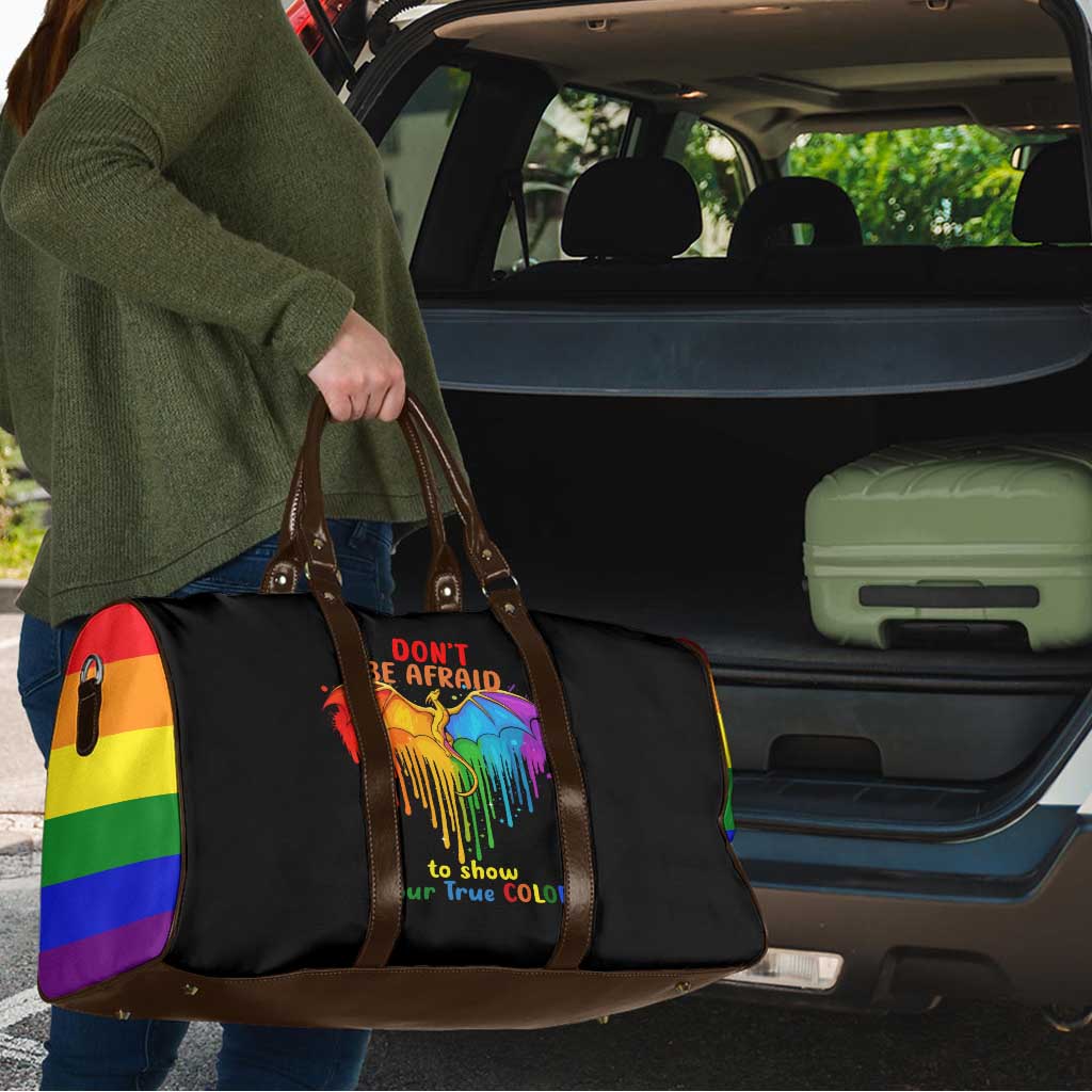 LGBT Dont Be Afraid Christmas Travel Bag Xmas Holiday Patterns - Wonder Print Shop
