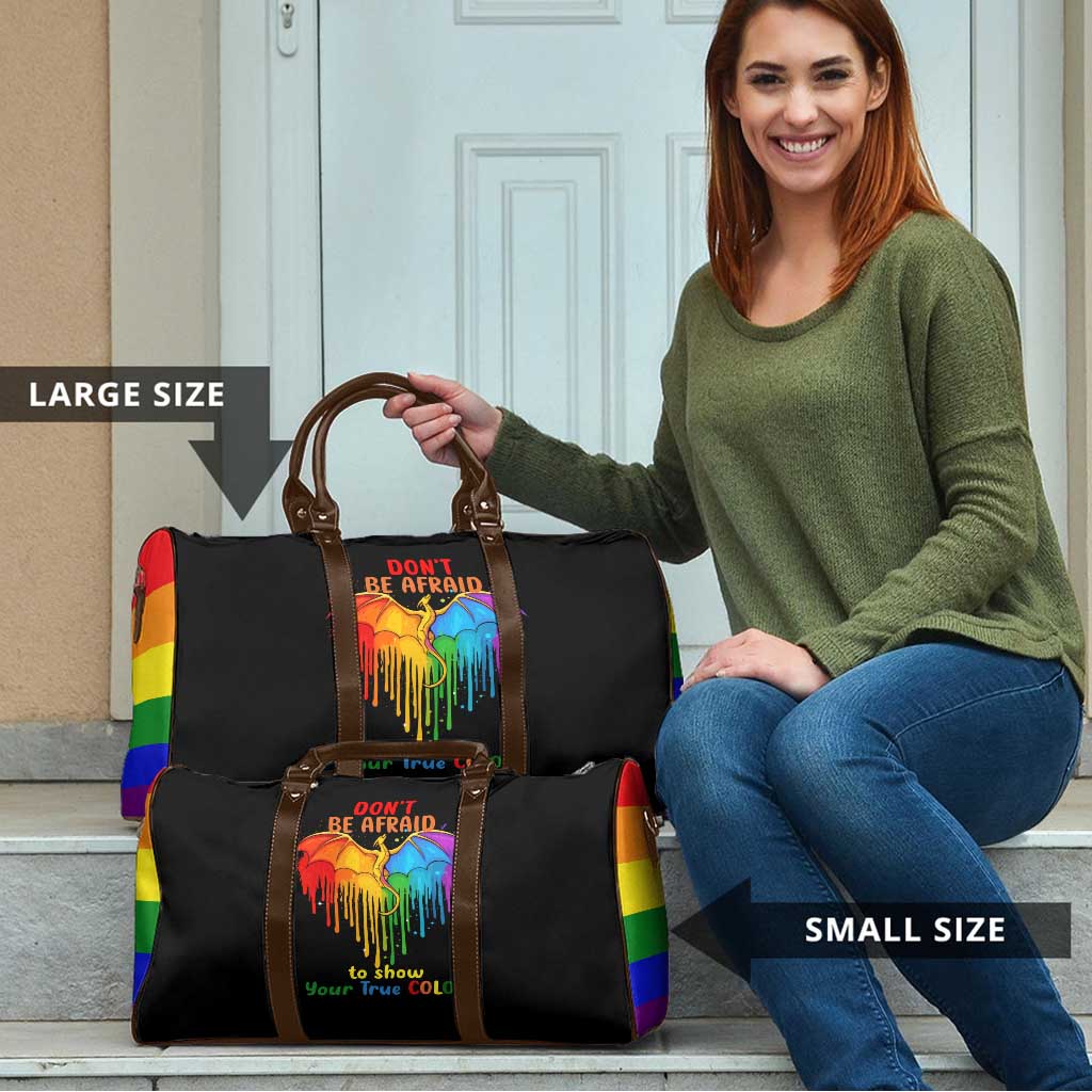 LGBT Dont Be Afraid Christmas Travel Bag Xmas Holiday Patterns - Wonder Print Shop