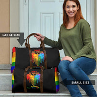 LGBT Dont Be Afraid Christmas Travel Bag Xmas Holiday Patterns - Wonder Print Shop