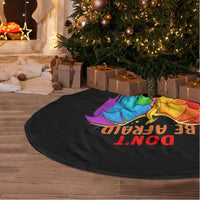 LGBT Dont Be Afraid Christmas Tree Skirt Xmas Holiday Patterns - Wonder Print Shop