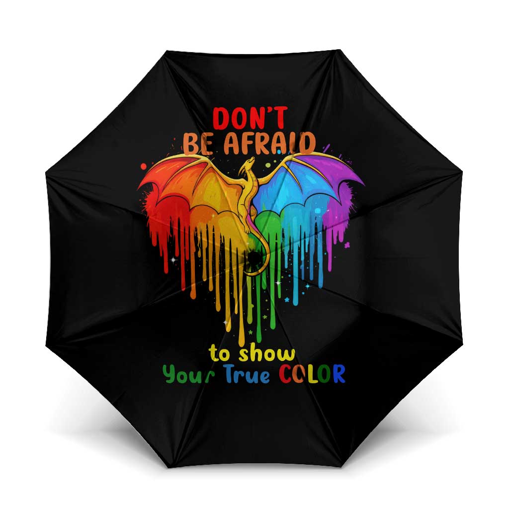 LGBT Dont Be Afraid Christmas Umbrella Xmas Holiday Patterns - Wonder Print Shop