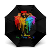 LGBT Dont Be Afraid Christmas Umbrella Xmas Holiday Patterns - Wonder Print Shop