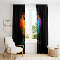 LGBT Dont Be Afraid Christmas Window Curtain Xmas Holiday Patterns - Wonder Print Shop