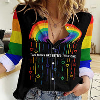 LGBT Dont Be Afraid Christmas Women Casual Shirt Xmas Holiday Patterns - Wonder Print Shop