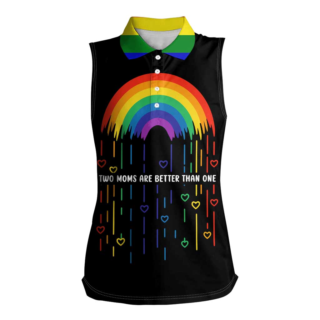 LGBT Dont Be Afraid Christmas Women Sleeveless Polo Shirt Xmas Holiday Patterns - Wonder Print Shop