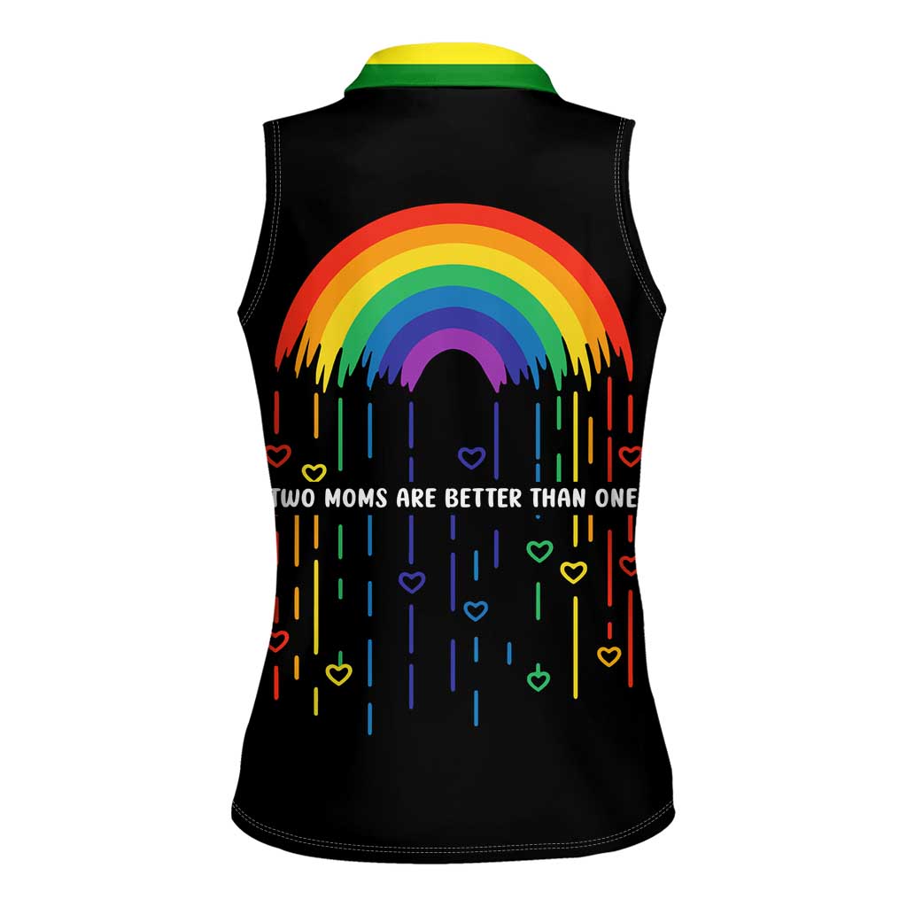 LGBT Dont Be Afraid Christmas Women Sleeveless Polo Shirt Xmas Holiday Patterns - Wonder Print Shop