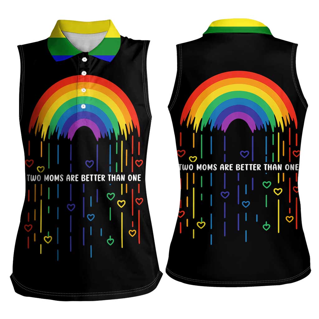 LGBT Dont Be Afraid Christmas Women Sleeveless Polo Shirt Xmas Holiday Patterns - Wonder Print Shop