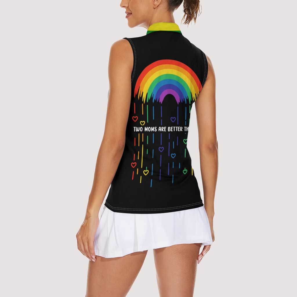 LGBT Dont Be Afraid Christmas Women Sleeveless Polo Shirt Xmas Holiday Patterns - Wonder Print Shop