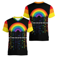 LGBT Dont Be Afraid Christmas Women V-Neck T-Shirt Xmas Holiday Patterns - Wonder Print Shop